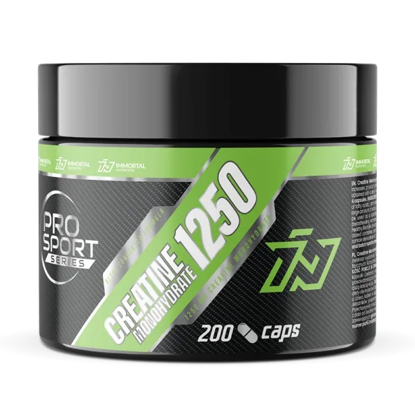 CREATINE MONOHYDRATE 1250 - 200 CAPS.